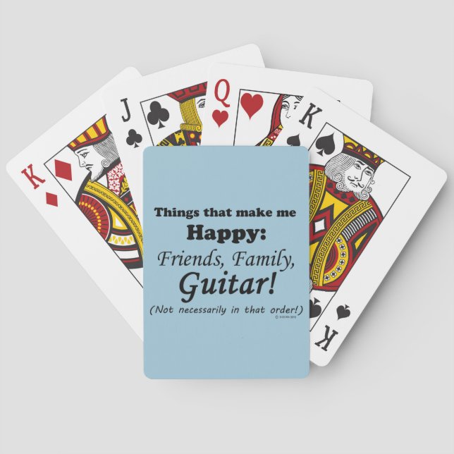 Jeu De Cartes La Guitare Me Rend Heureux (dos)