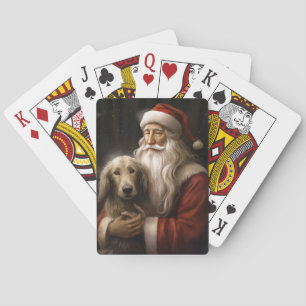 Jeu De Cartes La hache afghane avec le Père Noël Festif Noël