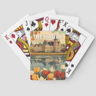 Jeu De Cartes La Haye Pays-Bas Travel Art Vintage