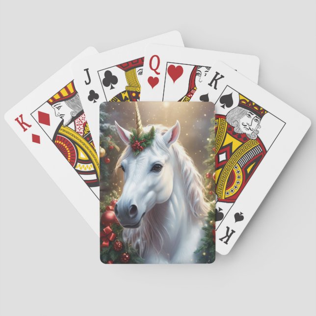 Jeu De Cartes « La Licorne de Noël » (dos)