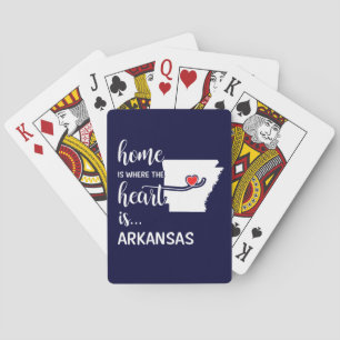 Jeu De Cartes La maison de l'Arkansas est le coeur