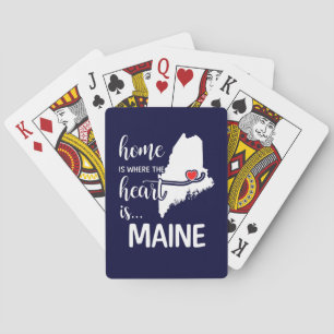 Jeu De Cartes La maison du Maine est là où se trouve le coeur