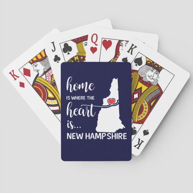 Jeu De Cartes La maison du New Hampshire est là où se trouve le  (dos)