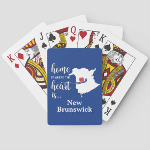 Jeu De Cartes La maison du Nouveau-Brunswick est là où le coeur