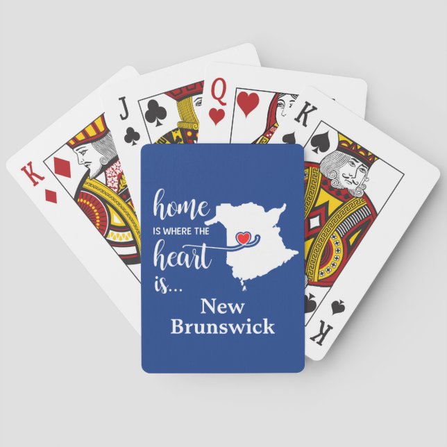 Jeu De Cartes La maison du Nouveau-Brunswick est là où le coeur  (dos)