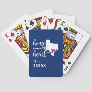Jeu De Cartes La maison du Texas est là où se trouve le coeur