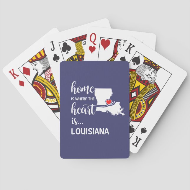 Jeu De Cartes La maison Louisiane est le coeur (dos)