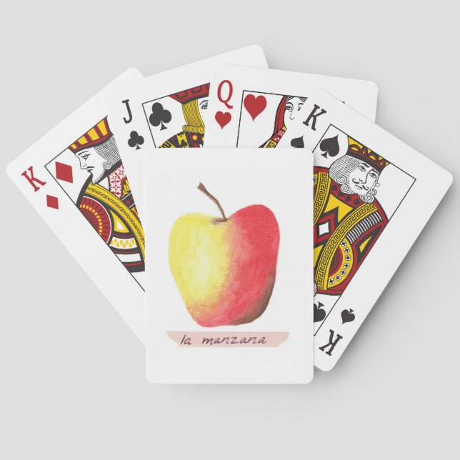Jeu De Cartes La manzana / La pomme Apprendre l'espagnol (dos)