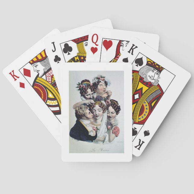 Jeu De Cartes La mariée, vers 1820 (litho) (dos)