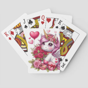 Jeu De Cartes La mignonne Saint Valentin licorne