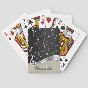 Cartes A Jouer Notes Musique Zazzle Fr