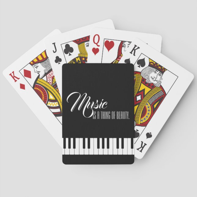 Jeu De Cartes La Musique Est Une Chose De Beauté (dos)