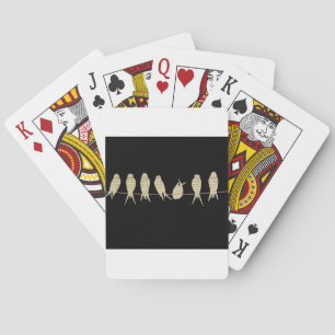 Jeu De Cartes La musique note le destin animal d'oiseau de burea