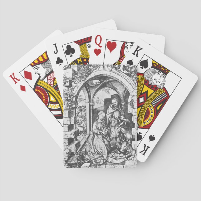 Jeu De Cartes La naissance de Jésus (par Martin Schongauer) (dos)
