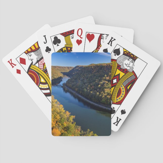 Jeu De Cartes La New River Gorge à Hawks Nest State Park (dos)
