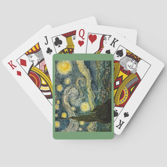 Jeu De Cartes La nuit étoilée de Vincent van Gogh (1889) (dos)