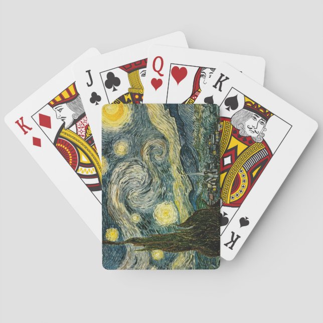 Jeu De Cartes La nuit étoilée de Vincent van Gogh (1889) (dos)