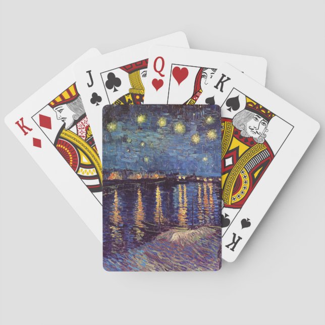 Jeu De Cartes La Nuit étoilée sur le Rhône de Vincent van Gogh (dos)
