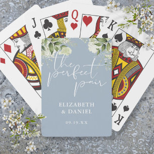 Jeu De Cartes La paire parfaite de verdure bleu poussiéreux Cade