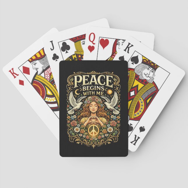 Jeu De Cartes La paix commence en soi (dos)
