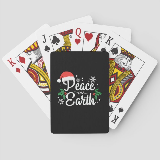 Jeu De Cartes La Paix De Noël Sur Terre (dos)