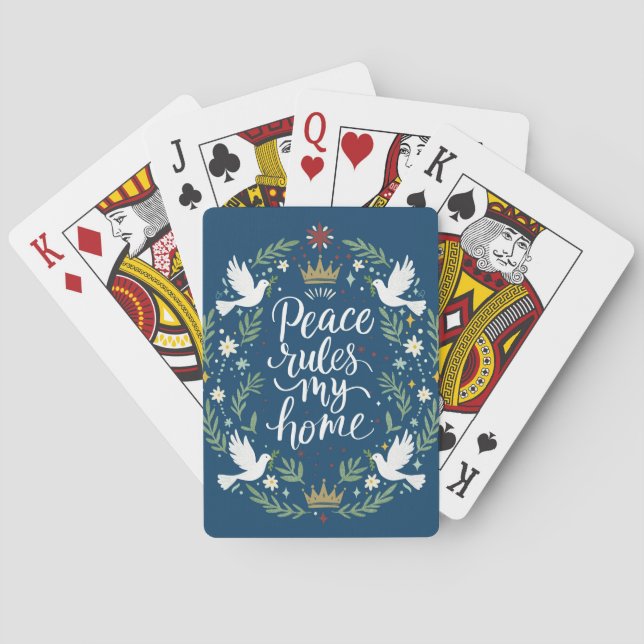 Jeu De Cartes La paix règne dans ma maison (dos)