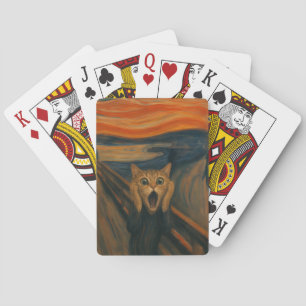 Jeu De Cartes La parodie classique de l'art drôle du chat qui hu