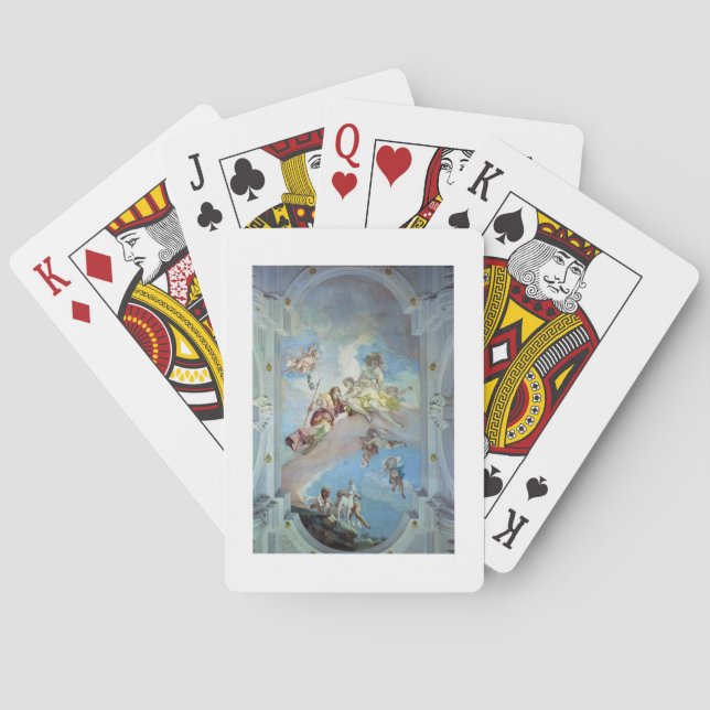 Jeu De Cartes La Parte de Vénus d'Adonis, 1707-08 (fresque) (dos)