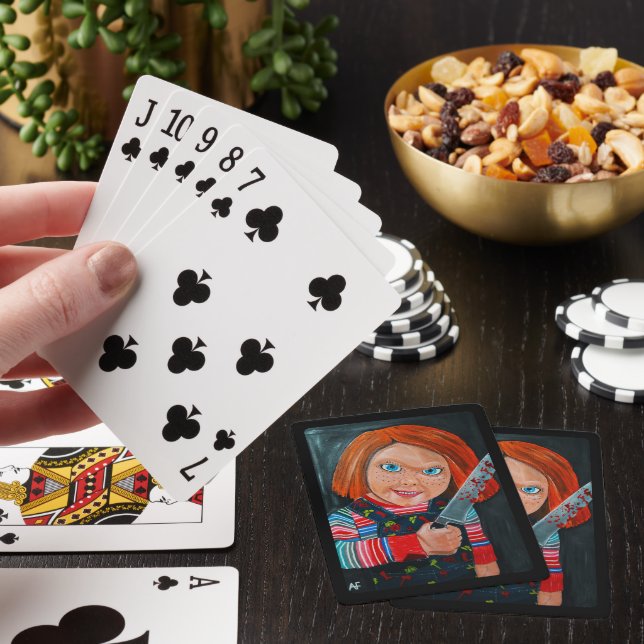 Jeu De Cartes La peinture de poupée par Alfred Fox (In Situ)