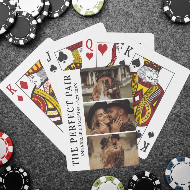 Jeu De Cartes La photo du couple parfait (The Perfect Pair Photo Poker Cards)