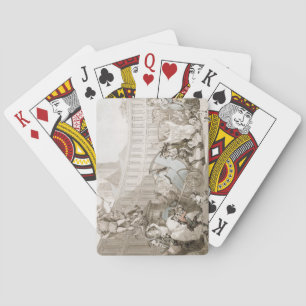Jeu De Cartes La Place des Victoires, Paris, vers 1789 (plume et