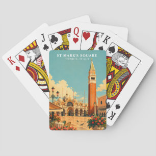 Jeu De Cartes La place Saint-Marc Venise Italie Piazza San Marco