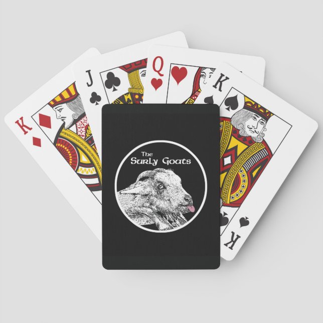 Jeu De Cartes La planche à fléchettes des chèvres grincheuses (dos)