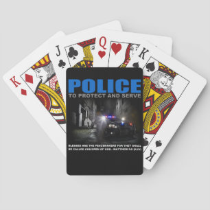 Jeu De Cartes La police se protège et sert