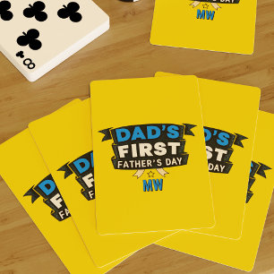 Jeu De Cartes La première Fête des pères Jaune de papa