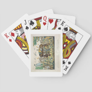 Jeu De Cartes La procession du chasseur, vers 1850 (lumière colo