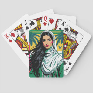 Jeu De Cartes "La reine de la pop saoudienne - Art patrimonial a