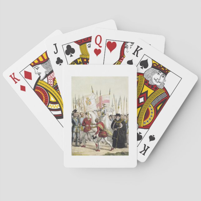 Jeu De Cartes La reine Elizabeth I (1530-1603) Rassemblement des (dos)