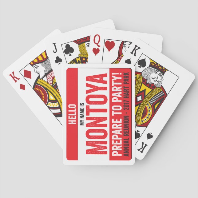 Jeu De Cartes La Réunion 2017 de Montoya - préparez pour party ! (dos)