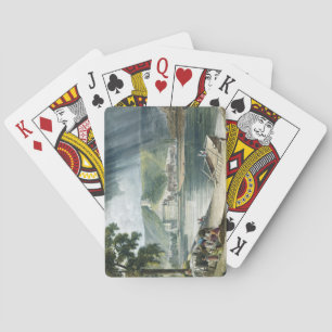 Jeu De Cartes La Roche, de 'Vues sur la Seine', gravée par T
