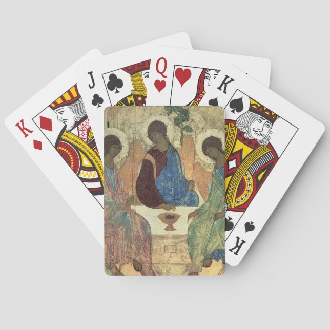 Jeu De Cartes La Sainte Trinité, 1420s (tempera sur panneau) (dos)