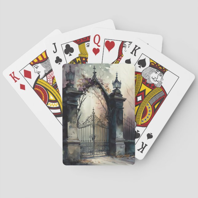 Jeu De Cartes La série de portes du cimetière gothique 12 (dos)