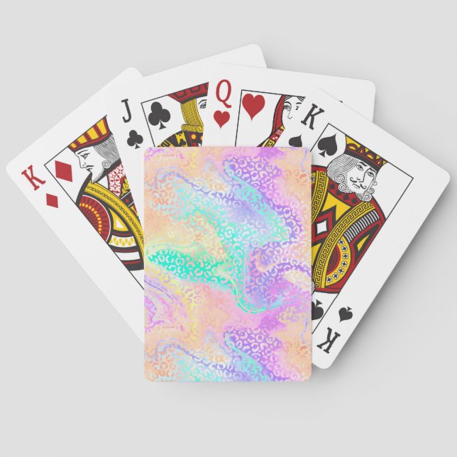 Jeu De Cartes La série Iridescent Leopard Design 3 (dos)