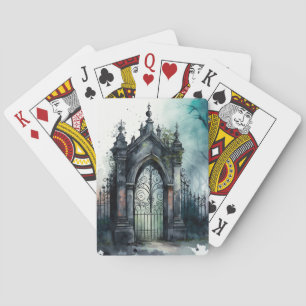 Jeu De Cartes La série Porte de Cimetière Gothique Design 11