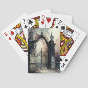 Jeu De Cartes La série Porte de Cimetière Gothique Design 12