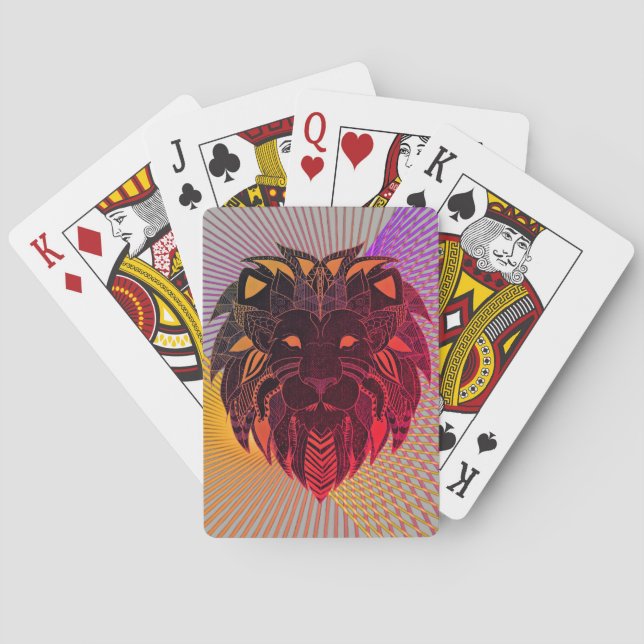 Jeu De Cartes La tête du lion (dos)