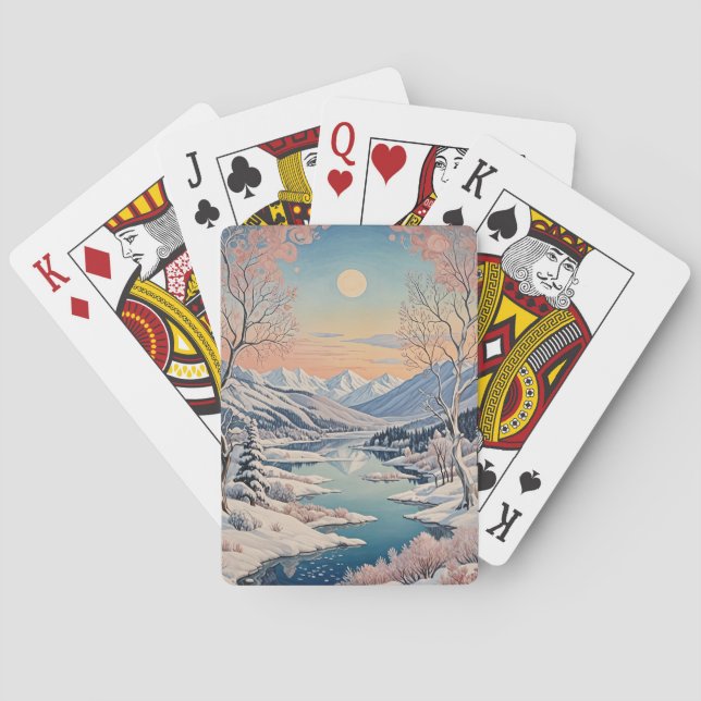 Jeu De Cartes La tranquillité d'hiver (dos)