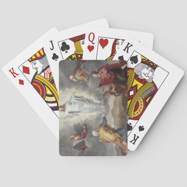 Jeu De Cartes La Transfiguration (huile sur cuivre) (dos)
