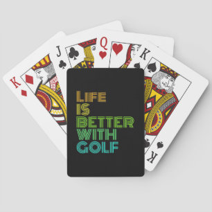 Jeu De Cartes La vie est meilleure avec le golf