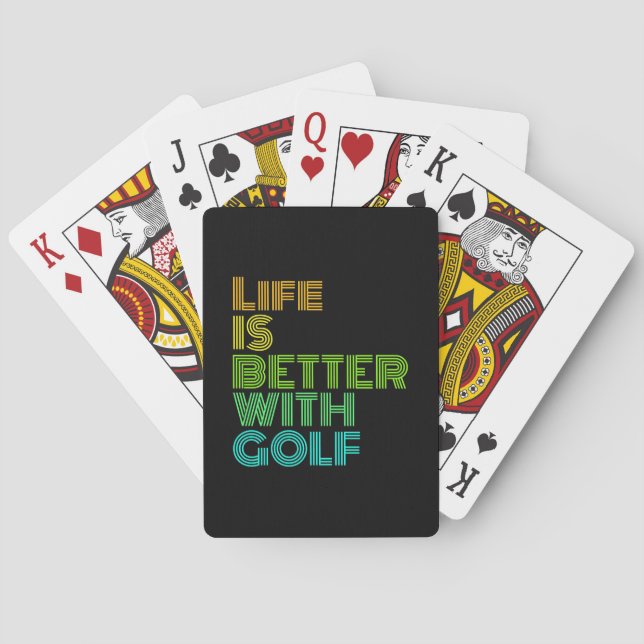 Jeu De Cartes La vie est meilleure avec le golf (dos)